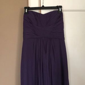 Sz 4 David’s bridal bridesmaid lapis strapless